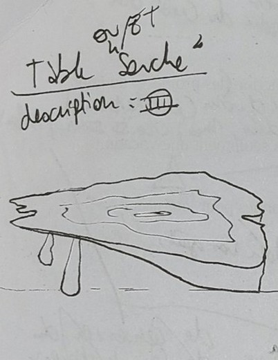 Croquis Table souche