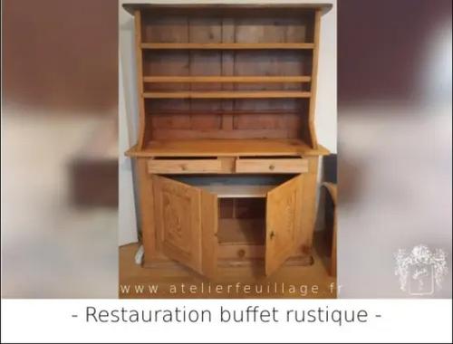 Restauration d'un buffet rustique