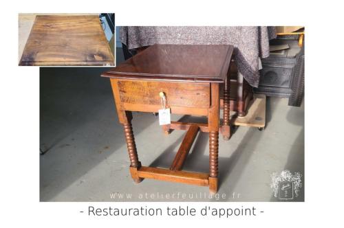 Restauration d'une table d'appoint