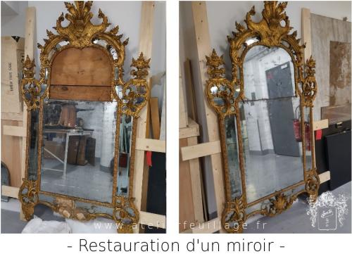 Restauration d'un miroir